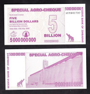 Delcampe - ZIMBABWE 5 BILLIONS 2008 PIK 61 FDS - Zimbabwe