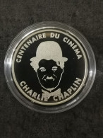 ESSAI 100 FRANCS BE ARGENT 1995 CINEMA CHARLIE CHAPLIN / SILVER - Probedrucke