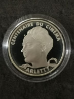 ESSAI 100 FRANCS BE ARGENT 1995 CINEMA ARLETTY / SILVER - Essais, Piéforts, épreuves & Flans Brunis