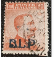 BLP  1922 Pubblicitari 20 Cent Usato Senza Punto 1 Tipo - Timbres Pour Envel. Publicitaires (BLP)