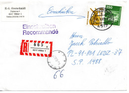 71750 - Bund - 1989 - 250Pfg I&T MiF A R-Bf HILTER -> LODZ (Polen) - Cartas & Documentos