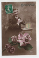 - CPA FANTAISIE (Hommes) - Bonne Fête 1914 - Série REX 4405 - - Männer