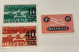 Schweiz Swiss Suisse Anno 1937 Helvetia  Genève Used  Z 38 - Unused Stamps