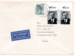 71752 - Bund - 1990 - 2@100Pfg Schneider MiF A LpBf HAMELN -> Japan - Cartas & Documentos