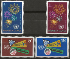 NATIONS-UNIES - NEW-YORK: **, N° YT 163/164 Et 170/171, TB - Unused Stamps