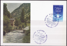 Andorre Français - Andorra CM 2001 Y&T N°546 - Michel N°MK567 - 0,46€ EUROPA - Cartes-Maximum (CM)