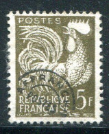 FRANCE- Préoblitéré Y&T N°107- Oblitéré - 1953-1960