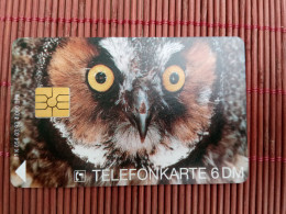 Owl Phonecard Only 4000 Ex Made Mint Rare - Águilas & Aves De Presa