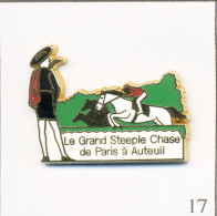 Pin's Jeu - PMU / Grand Steeple Chase De Paris-Auteuil 1992. Non Estampillé. Zamac. T720-17 - Casinos