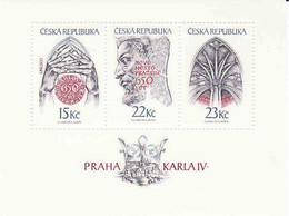 Czech Republic 1998, Mi 173 - 175 Praha Karla IV, MNH, Unused - Unused Stamps