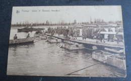 Oude POSTKAART  Sepiakleur  PONTAGE  Génie ST .  BERNARD    HEMIXEM - Hemiksem