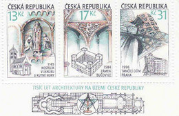 Czech Republic 2001, Mi 284 - 286, Architektura, Ungebraucht, Nepouzitá, Mint - Nuovi