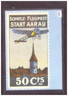 FORMAT 10x15cm - REPRO DU TIMBRE PRECURSEUR POSTE AERIENNE - FLUGPOST AARAU - TB - Aarau