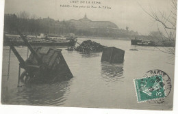 CPA, Th Inond, Crue De La Seine - Paris , Vue Prise Du Pont De L' Alma - Ed. 1910 - Inondations