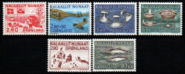 Grönland 1986 - Mi.Nr. 163 - 168 - Postfrisch MNH - Kompletter Jahrgang - Volledige Jaargang