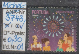 2012 - PORTUGAL - FM/DM "Traditionelle Feste-Feuerwerk" 0,05 € Mehrf. - O Gestempelt - S.Scan (port 3743o 01-02) - Usado