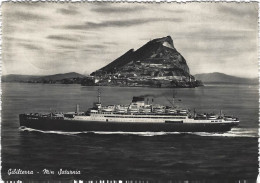 Gibilterra M/n Saturnia GF 1953 Italia Societa Di Navigazione Genova - Ferries