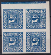 AUSTRIA 1910 - MNH - ANK 157z - Block Of 4 - Unused Stamps