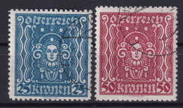 AUSTRIA 1922/24 - Canceled - ANK 399A, 400A - Used Stamps