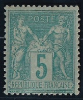 France N°75 - Neuf ** Sans Charnière - TB - 1876-1898 Sage (Tipo II)