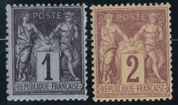 France N°83 & 85 - Neuf ** Sans Charnière - TB - 1876-1898 Sage (Type II)