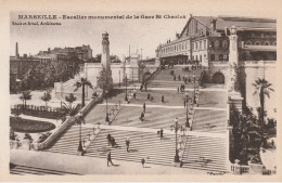 Marseille- Escalier De La Gare Charles - Bahnhof, Belle De Mai, Plombières