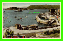 PLYMOUTH, DEVON, UK - DRAKE'S ISLAND - CARBO COLOUR - VALENTINE & SONS LTD - - Plymouth