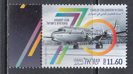 2018 Israel Civil Aviation Complete Set Of 1 MNH  @ BELOW FACE VALUE - Unused Stamps (without Tabs)