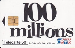 F655 05/1996 - " 100 Millions " SUPER LOTO - 50 SO3 - 1996