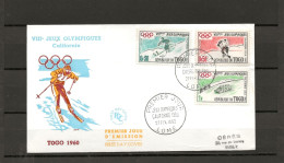 DOCUMENT  TOGO 1960  LUGE SKI HOKEY 27 02 1960 LOME VOIR SCAN POUR ETAT - Hiver 1960: Squaw Valley