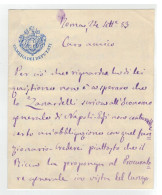 Autografo Deputato Pietro Nocito Di Calatafimi 1883 Sottosegretario Con Giolitti Camera Dei Deputati Regno D'Italia - Politisch Und Militärisch