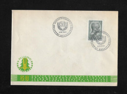 1949 Finnland Jubiläums-Brief Brief "Postage Stamp Depicting Finnish Professor In Economics" Hannes Gebhard - Brieven En Documenten