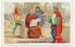 4 Images CHOCOLAT FELIX POTIN - L' Abbé Suger..., Sainte Geneviève, Saint Germain D'Auxerre, Croisade Des Seigneurs - Sonstige & Ohne Zuordnung