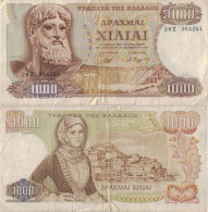 Greece 1000 Drachmai 1970 P-198b Banknote Europe Currency Grèce Griechenland #5109 - Grèce
