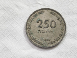 ISRAEL-(km15)-250 Pruta (Without Pearl)-(תש'ט)-(1)-used Coins - Israel