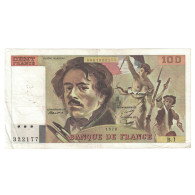 France, 100 Francs, Delacroix, 1978, B.1322177, TTB, Fayette:68.1, KM:154a - 100 F 1978-1995 ''Delacroix''