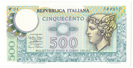 500 LIRE BIGLIETTO DI STATO MERCURIO SERIE SOSTITUTIVA 14/02/1974 SUP+ - Otros & Sin Clasificación