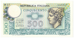 500 LIRE BIGLIETTO DI STATO MERCURIO SERIE SOSTITUTIVA 20/12/1976 QFDS - Andere & Zonder Classificatie