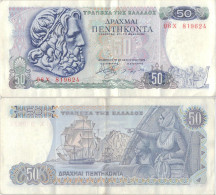 Greece 50 Drachmai 1978 P-199a Banknote Europe Currency Grèce Griechenland #5110 - Grèce