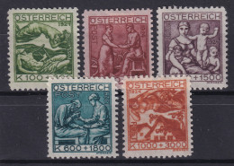 AUSTRIA 1924 - MNG - ANK 442-446 - Complete Set! - Nuovi