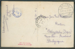 Carte Photo (2 Militaires Alliés) Obl. Dc SOLTAU 25.12.16 Vers OVERYSSCHE   - 21724 - Prisonniers