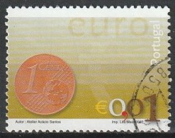 Portugal, 2002 - Euro, €0,01 -|- Mundifil - 2834 - Gebruikt