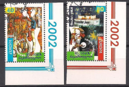 Georgien / Georgia  (2002)  Mi.Nr.  397 + 398  Gest. / Used  (10he08)  EUROPA - 2002