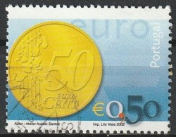 Portugal, 2002 - Euro, €0,50 -|- Mundifil - 2839 - Gebruikt