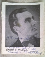 Autografo Su Foto Pubblicazione Pianista Enzo Di Paola Da San Ferdinando Di Puglia - Sänger Und Musiker