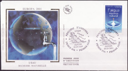 Europa CEPT 2001 Andorre Français - Andorra FDC1 Y&T N°546 - Michel N°567 - 0,46€ EUROPA - 2001