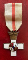 España Medalla Franco Cruz 1ª Clase Distintivo Blanco 1938 - 1975 - Andere & Zonder Classificatie