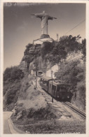 POSTCARD BRASIL BRAZIL - RIO DE JANEIRO - CORCOVADO - ESCENSOR - RAILWAY - TRAIN - RAILROAD - Rio De Janeiro