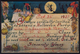 Hallowe'en - Carte D'Invitation - Pas Courant - Halloween