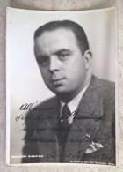 Autografo Su Foto Del Cantante Lirico Giovanni Giampieri San Remo 1940 - Acteurs & Comédiens